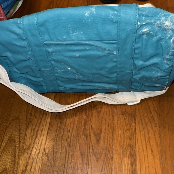 White teal Blue mini cooper small duffle travel bag tote - Picture 4 of 5